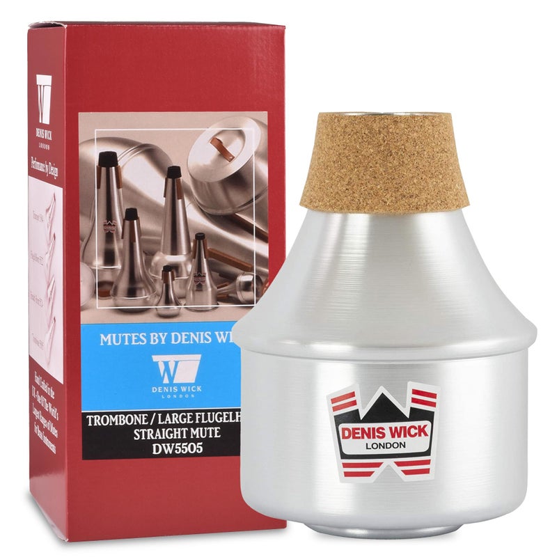 Denis Wick Extending Tube Mute for Trumpet, 5506 - Hand-Spun Aluminum & Brass Tube - Classic Wah-Wah Jazz Sound - Enhanced Intonation & Projection - 6.3 x 3.94 x 3.94 inches - Image 1